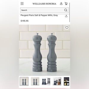 Peugeot Grey Salt and Pepper mills